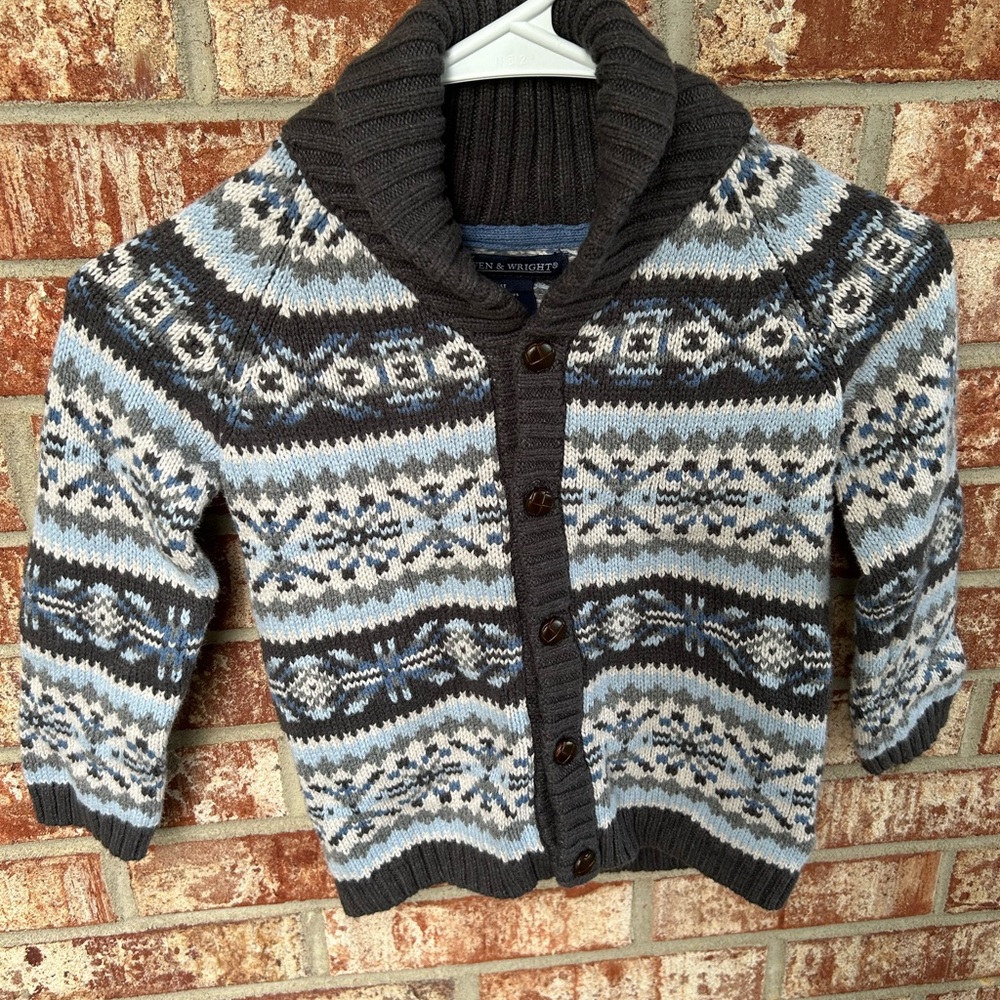 Chunky Button Front Bowen & Wright Sweater Size 5T